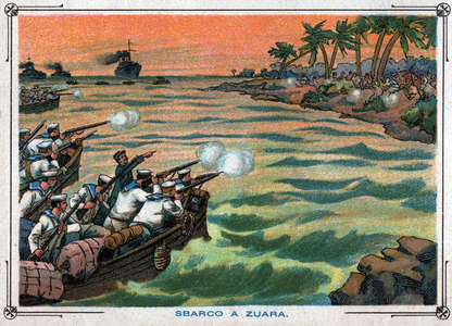 Conquete de la Libye par l'Italie. Italys' conquest of Libya.
