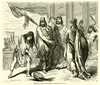 Maladie et mort d'Aristobule (engraving)