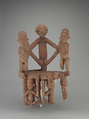 Throne (wood, pigment)
