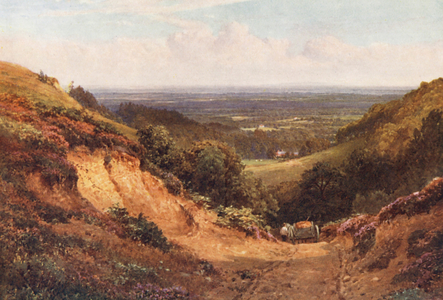 The Gravel Pit, above Gomshall (colour litho)