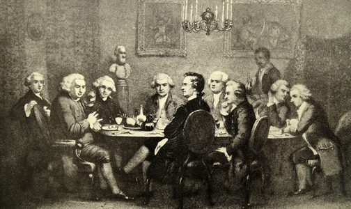 Litterary Party at Sir Joshua Reynold's, 1770 (engraving)