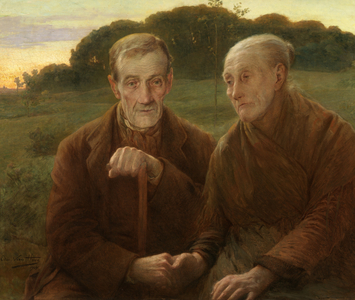 Life's Sunset (oil on canvas) 