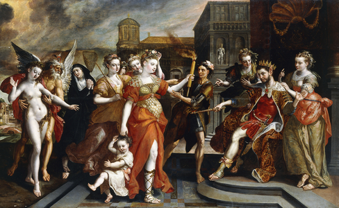 The Calumney of Apelles,  (oil on panel)