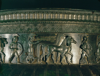 Frieze on the top rim of the Crater of Vix