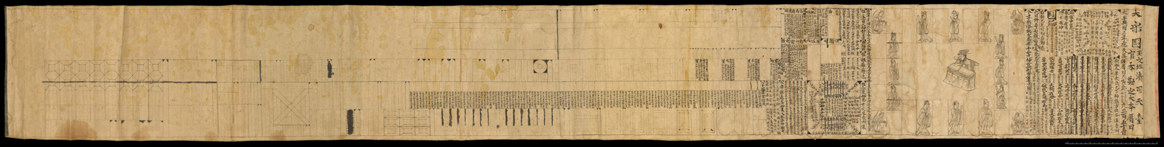 Almanac for AD 978, Dunhuang Mogao, China, c.978 (ink on paper)