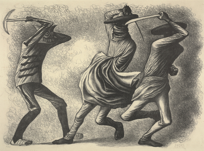 Dance of the Machetes, 1939 (litho)
