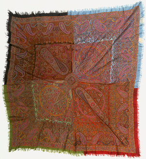 An embroidered amli four seasons shawl