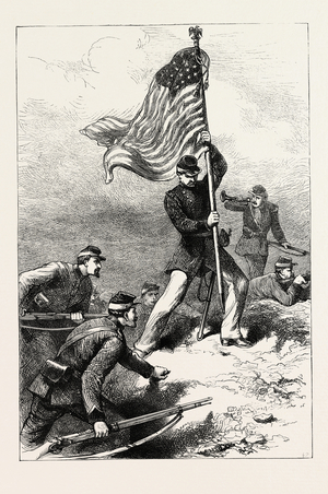 Incident at the Siege of Vicksburg, Mississippi  1863 Engraving