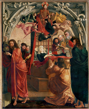 Death of Saint Mary, the apostles surrounding