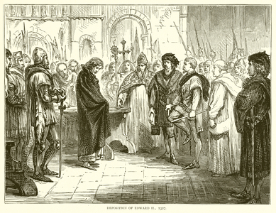 Deposition of Edward II, 1327 (engraving)