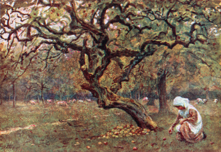 The Apple Orchard (colour litho)