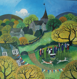 The Christening, 2015 (acrylics on paper)