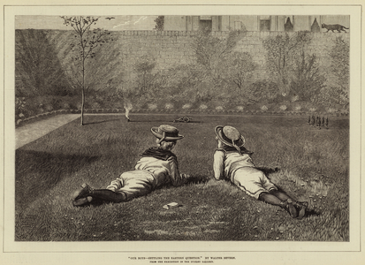 Our Boys, settling the Eastern Question (engraving)