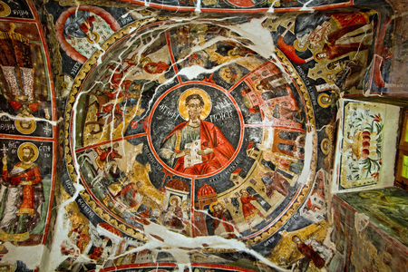 Ceiling of St Mary's Church, Leusa, Albania (photo)