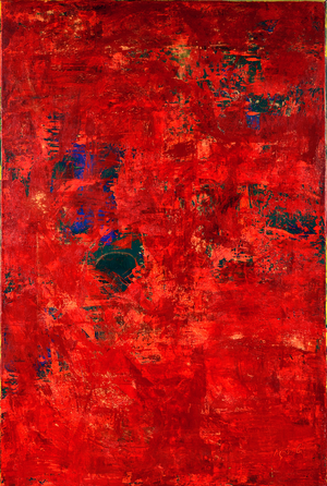 E.T In Red, 2019 (oil on canvas)
