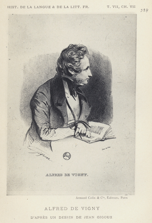 Alfred De Vigny (litho)