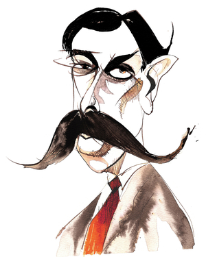 Enrique Granados (1867 - 1916) Spanish composer and pianist, caricature