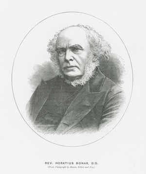Rev Horatius Bonar (litho)