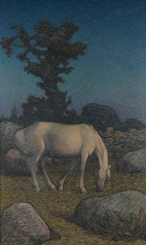 White horse at dusk, 1901-4 (oil on canvas)