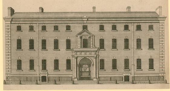 The South Sea House in Threadneedle Street, London (engraving)