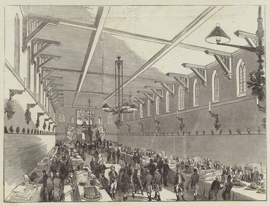 Distribution of Royal New Year's Gifts at Windsor (engraving)