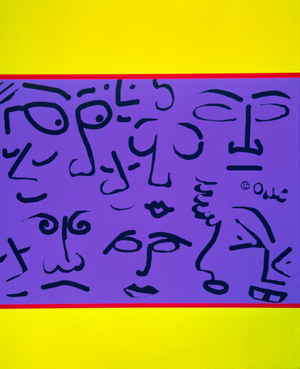 Purple Stripe with Faces (computer graphics)