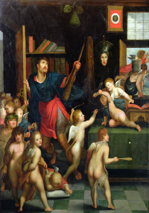 An Allegory of the Choice of Hercules (oil on canvas)
