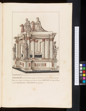 Tombs of the kings and queens of France, c.1700 (drawings)