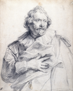 Carolus de Mallery, c.1632-35  (black chalk on white paper)