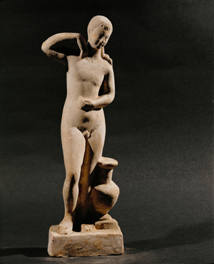 Nude Ephebe with amphora …