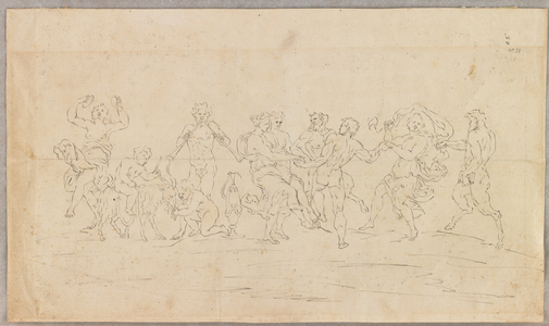 A Bacchanal (recto) (pen & black ink) 