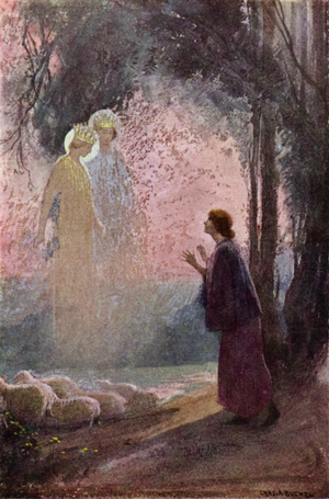 Joan of Arc: The Call (colour litho)