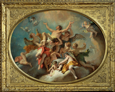 La glorofication de saint Sebastien ...