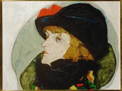 Portrait of Ida Roessler (oil on wood)