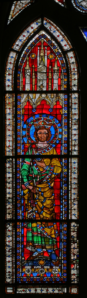 Window w11 depicting Emperor Philippe de Souabe (stained glass)