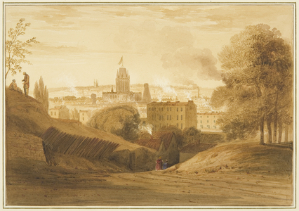 View from Bath Road, near the Wells, Totterdown, 1826 (pencil & watercolour on paper)
