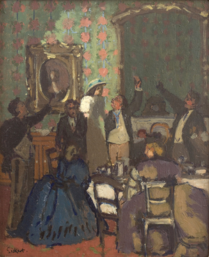 The Toast. 'Trelawny of the Wells', 1898 (Oil on canvas)