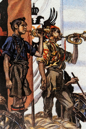 Patriotic Falange and Carlist youth