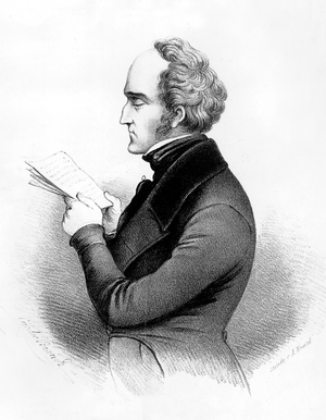 Charles Fourier (1772-1837) French philosopher who gave model for socialism and communism, engraving