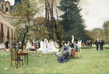 The Wedding, Fontainebleu; Les Noces, Fontainbleu,  (oil on canvas)