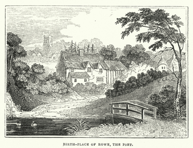 Birth-Place of Rowe, the Poet (engraving)