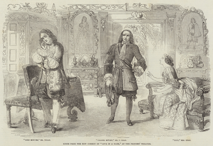 Scene from the New Comedy of "Love in a Maze," at the Princess' Theatre (engraving)