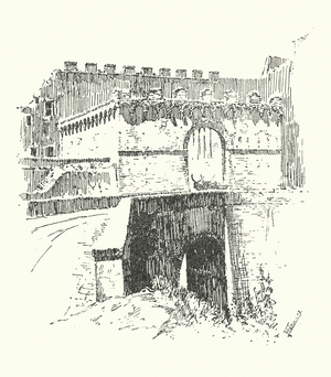 Siena: Porta Ovile (litho)