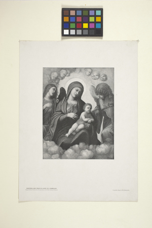 Madonna And Child In Glory (ink)