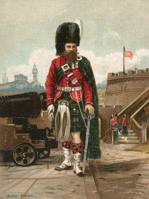 Soldier of the Black Watch (Royal Highlanders) (chromolitho)