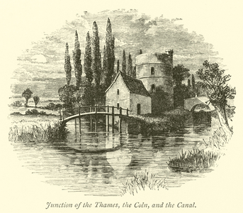 Junction of the Thames, the Coln, and the Canal (engraving)