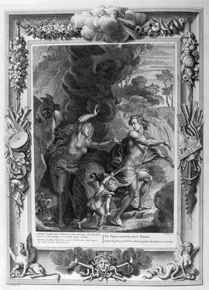 Legend of Orpheus and Eurydice, 1615 (engraving)