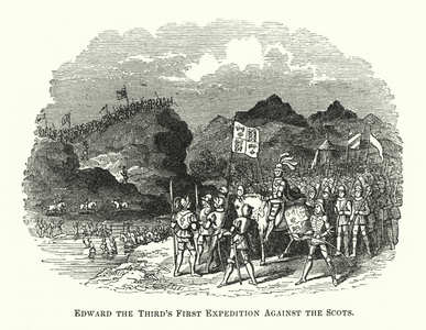 Edward the Third's First Expedition against the Scots (engraving)