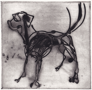 Grinagog, 2005 (spitbite etching)