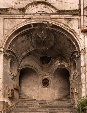 Baroque - Architecture : Via della Sanita 2-6 - Palace Sanfelice, Naples, Italy